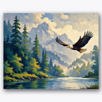 Majestic Soaring Paint by Numbers Kit UdoPaints