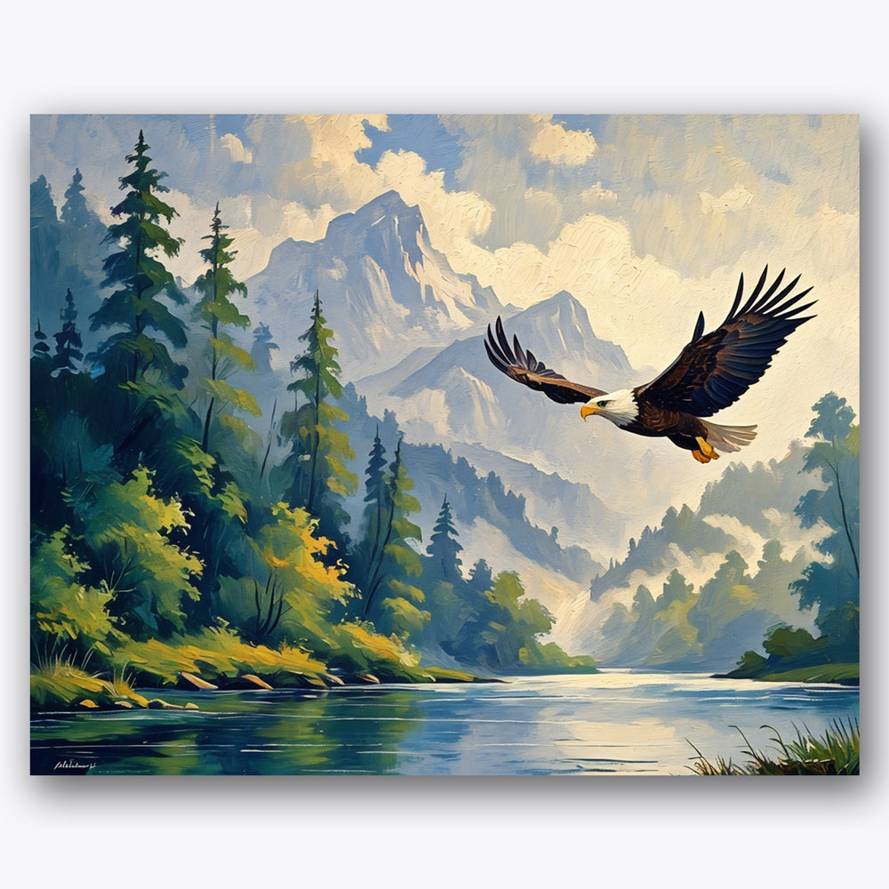 Majestic Soaring Paint by Numbers Kit UdoPaints