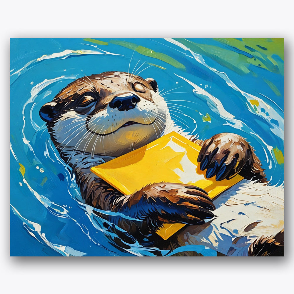 Serene Otter Paint by Numbers Kit UdoPaints
