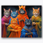 Mystic Cats Gathering Paint by Numbers Kit UdoPaints