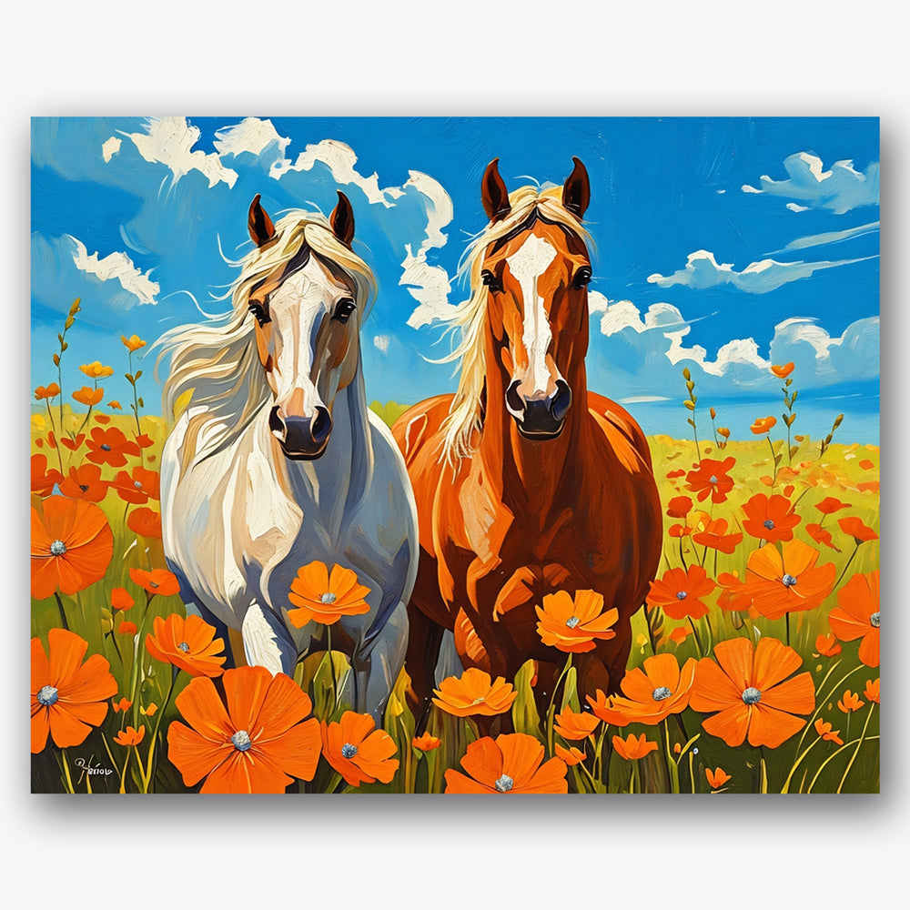 Wildflower Companions Paint by Numbers Kit UdoPaints