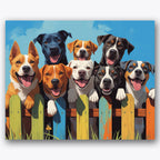 Joyful Dogs Paint by Numbers Kit UdoPaints