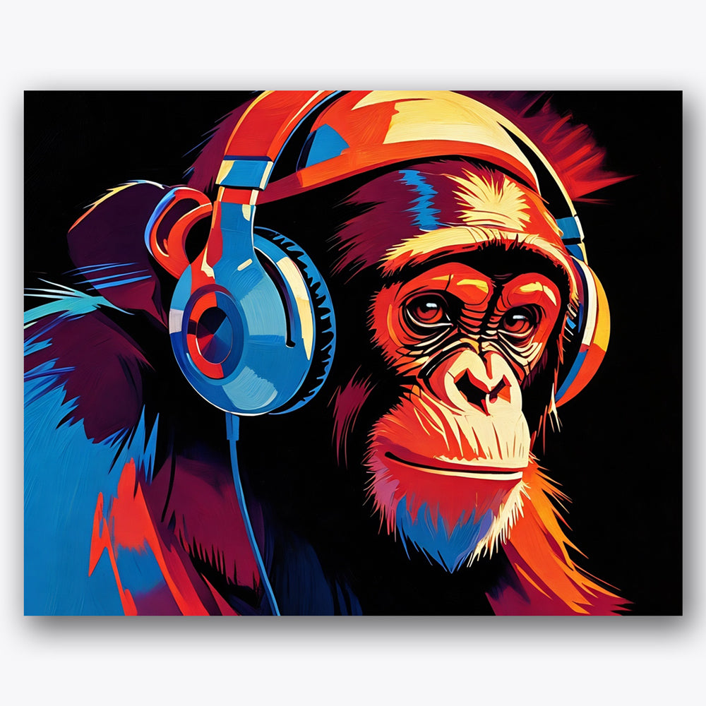 Groovy Chimp Paint by Numbers Kit UdoPaints