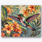 Hummingbird Harmony Paint by Numbers Kit UdoPaints