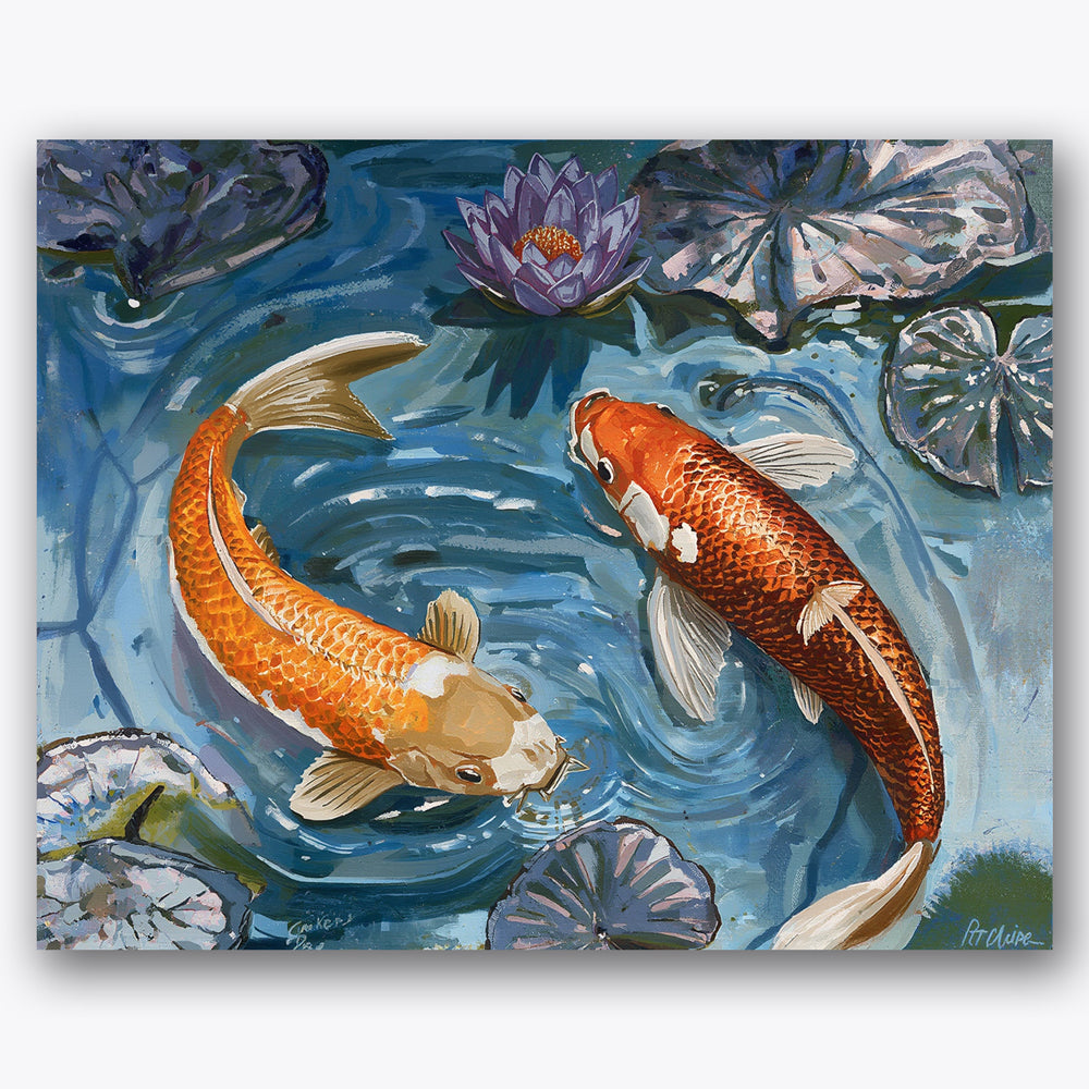 Koi Tranquility Paint by Numbers Kit UdoPaints