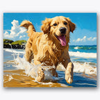 Golden Beach Adventure Paint by Numbers Kit UdoPaints