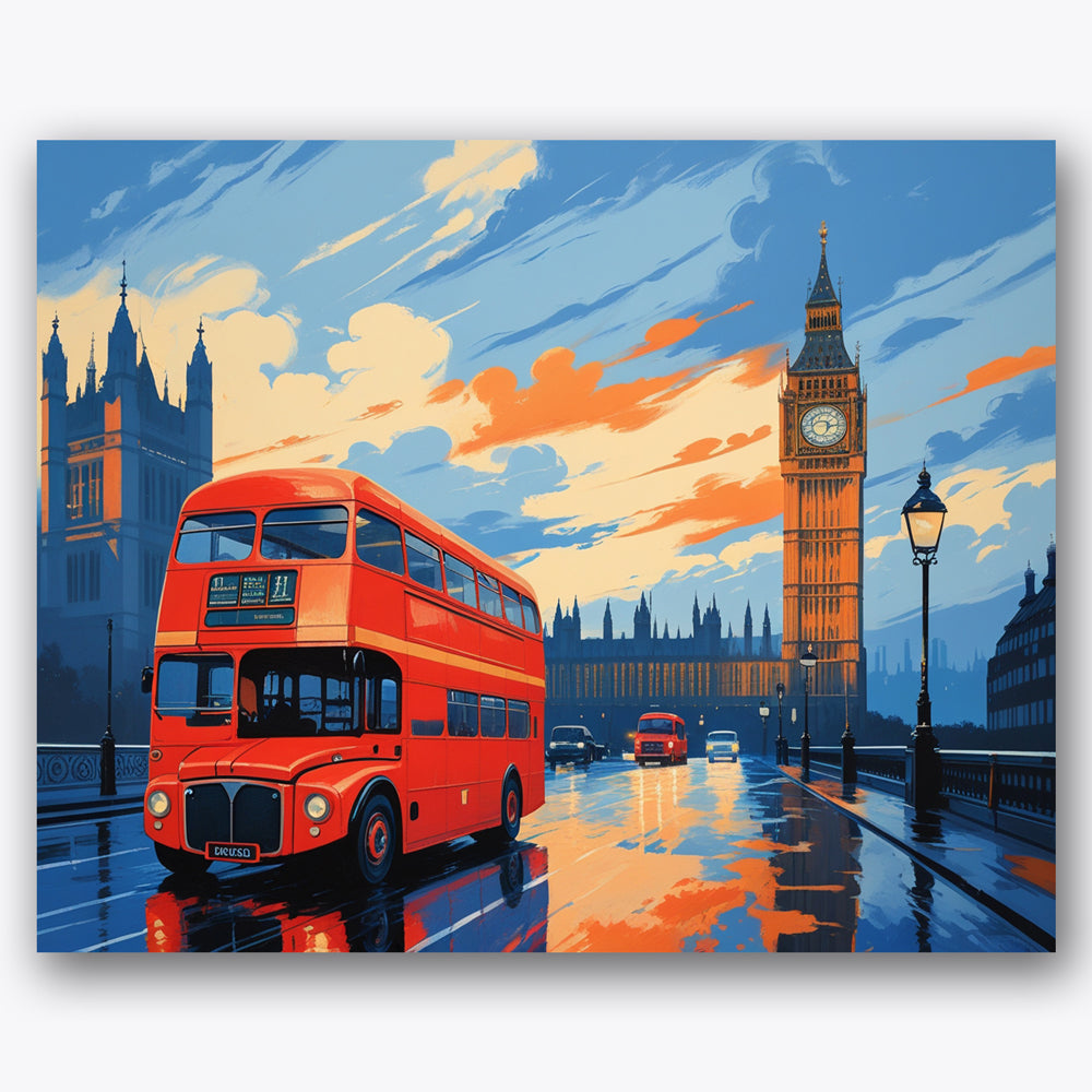 London Evening Paint by Numbers Kit UdoPaints