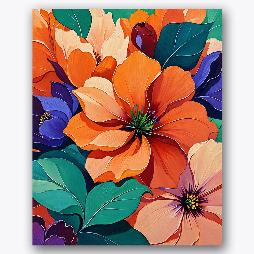 Lush Blossoms Paint by Numbers Kit UdoPaints