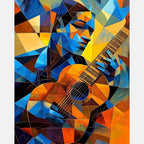 Lyrical Abstraction Paint by Numbers Kit design preview showing the full artwork layout before painting