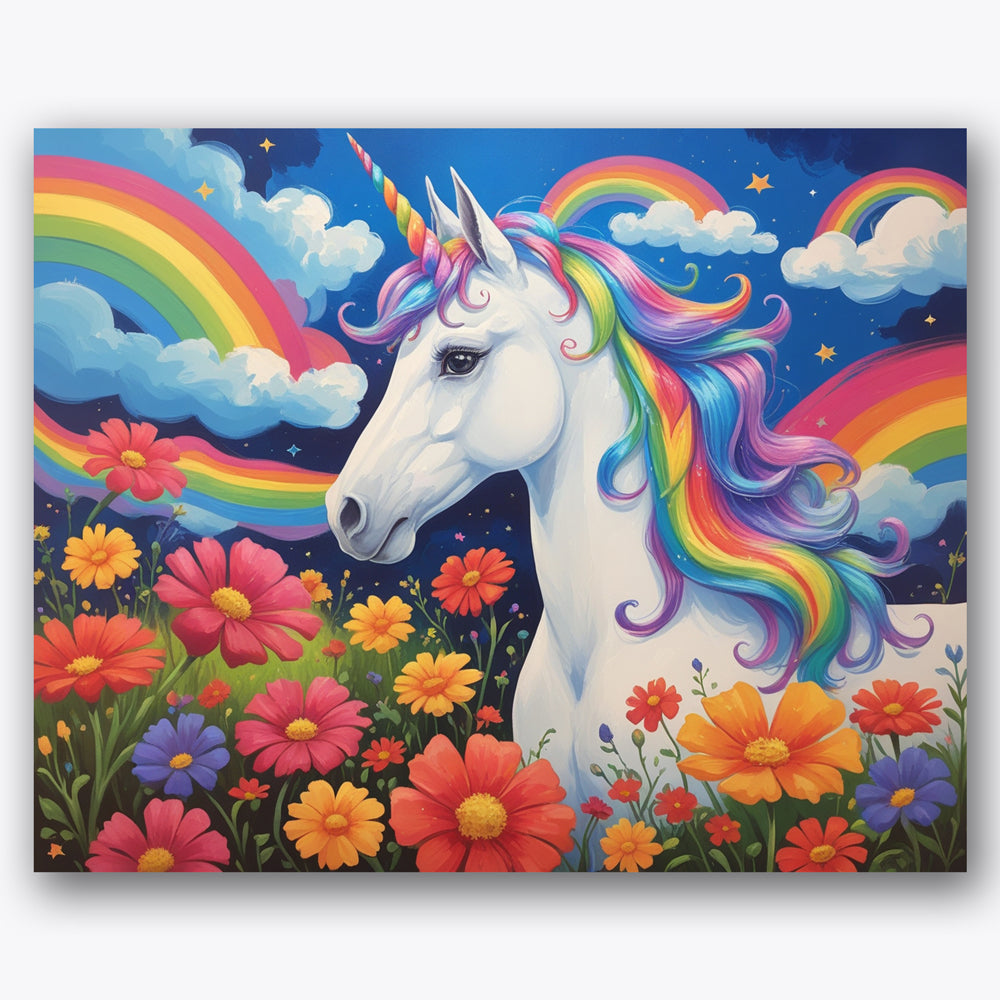 Magical Unicorn Paint by Numbers Kit UdoPaints