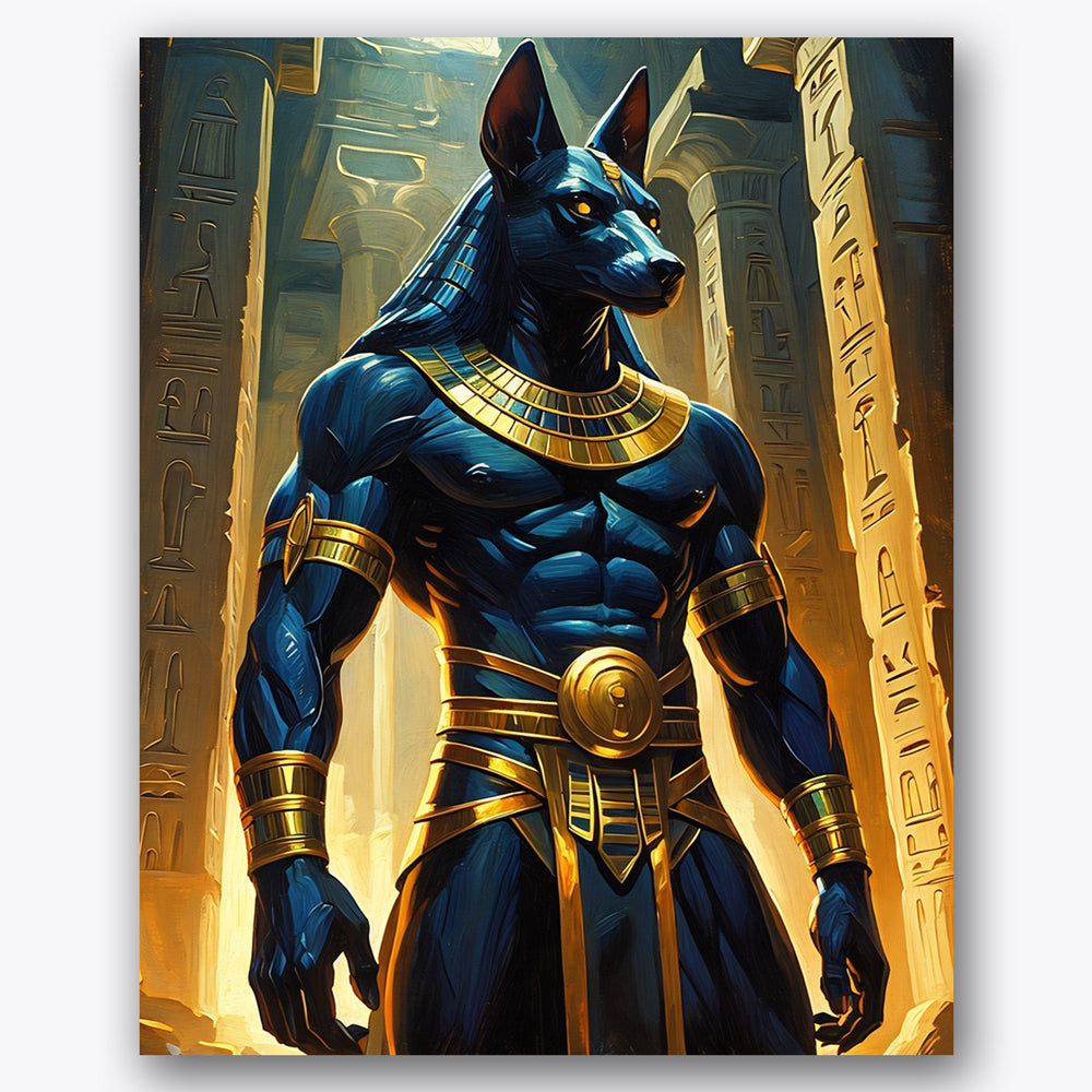 Majestic Anubis Paint by Numbers Kit UdoPaints