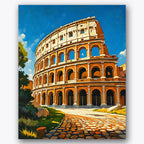 Majestic Colosseum Paint by Numbers Kit UdoPaints