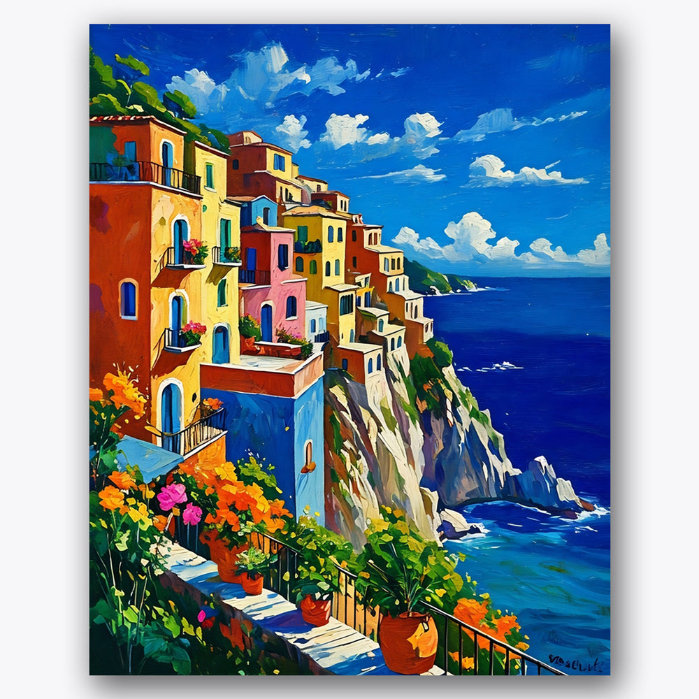 Mediterranean Escape Paint by Numbers Kit UdoPaints
