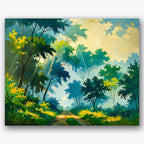 Misty Forest Path Paint by Numbers Kit UdoPaints