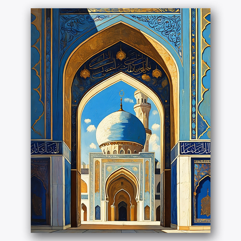 Mosque Entrance Paint by Numbers Kit UdoPaints