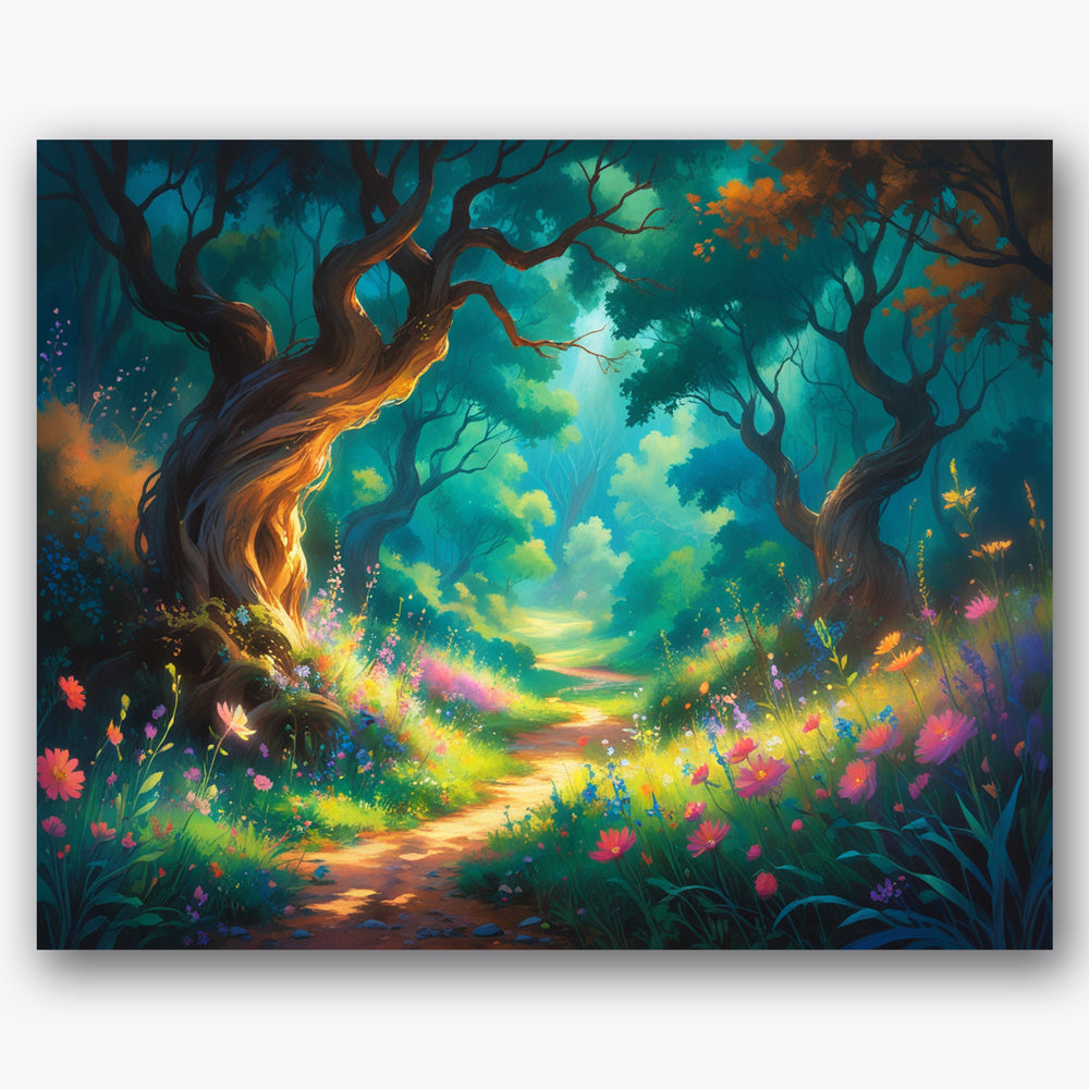 Mystical Forest Path Paint by Numbers Kit UdoPaints