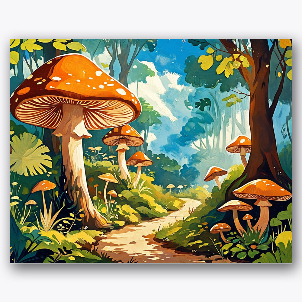 Mystical Forest Path Paint by Numbers Kit UdoPaints