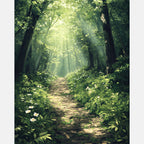Petal Pathway Paint by Numbers Kit design preview showing the full artwork layout before painting