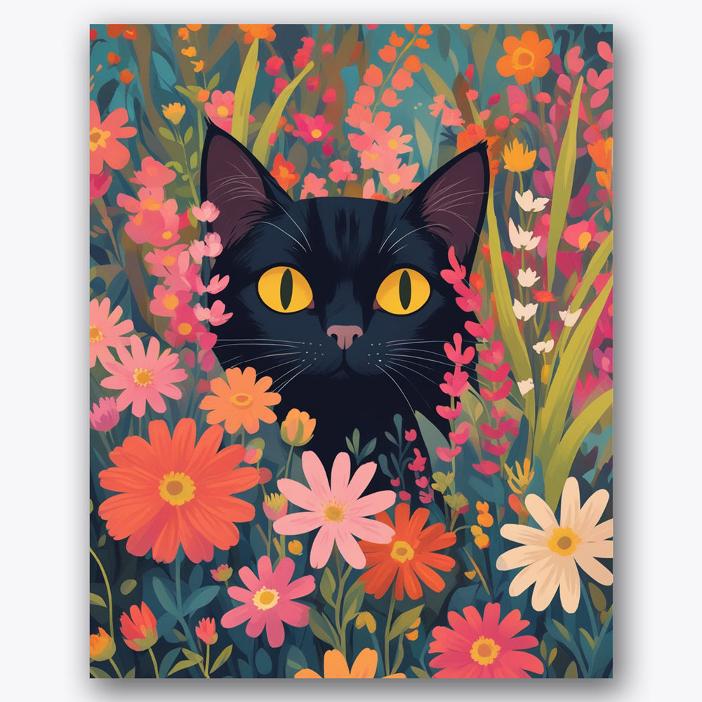 Curious Cat Paint by Numbers Kit UdoPaints