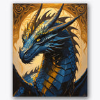 Majestic Dragon Paint by Numbers Kit UdoPaints