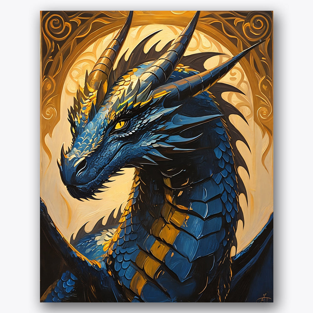 Majestic Dragon Paint by Numbers Kit UdoPaints