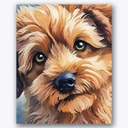 Fluffy Puppy Paint by Numbers Kit UdoPaints