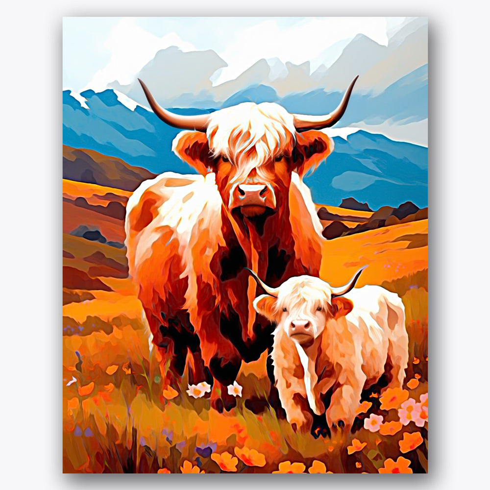 Highland Serenity Paint by Numbers Kit UdoPaints