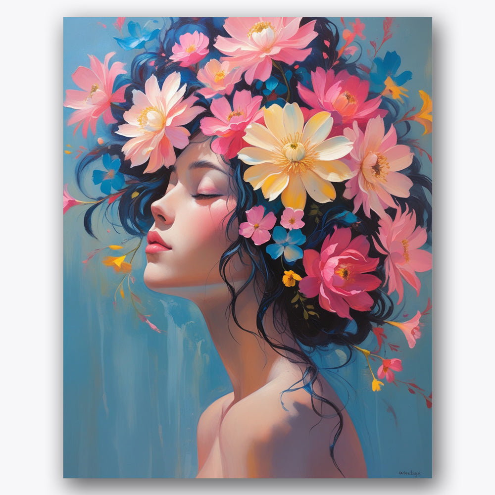 Floral Serenity Paint by Numbers Kit UdoPaints