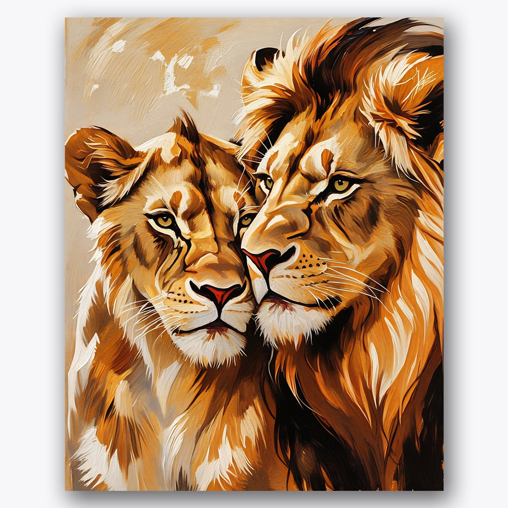 Majestic Pair Paint by Numbers Kit UdoPaints
