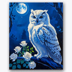 Mystical Snowy Owl Paint by Numbers Kit UdoPaints