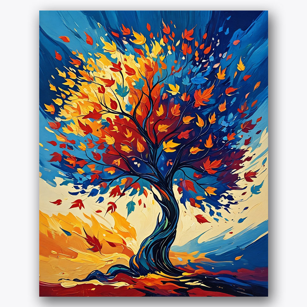 Vibrant Fantasy Tree Paint by Numbers Kit UdoPaints