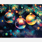 Radiant Ornaments Paint by Numbers Kit design preview showing the full artwork layout before painting