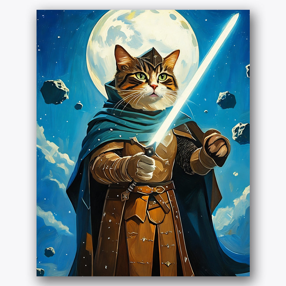 Saber Cat Fantasy Paint by Numbers Kit UdoPaints