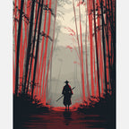 Samurai Trail Paint by Numbers Kit design preview showing the full artwork layout before painting