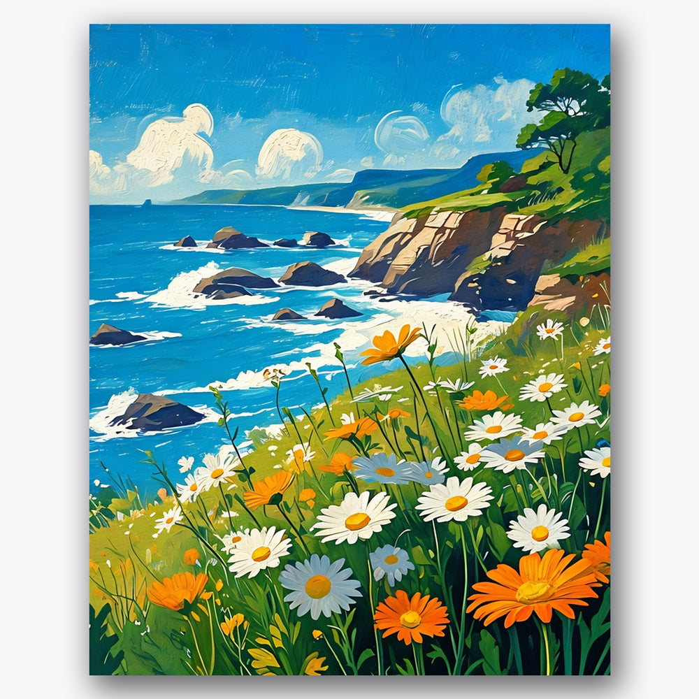 Seaside Blossoms Paint by Numbers Kit UdoPaints