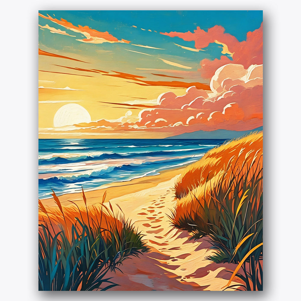 Seaside Serenity Paint by Numbers Kit UdoPaints