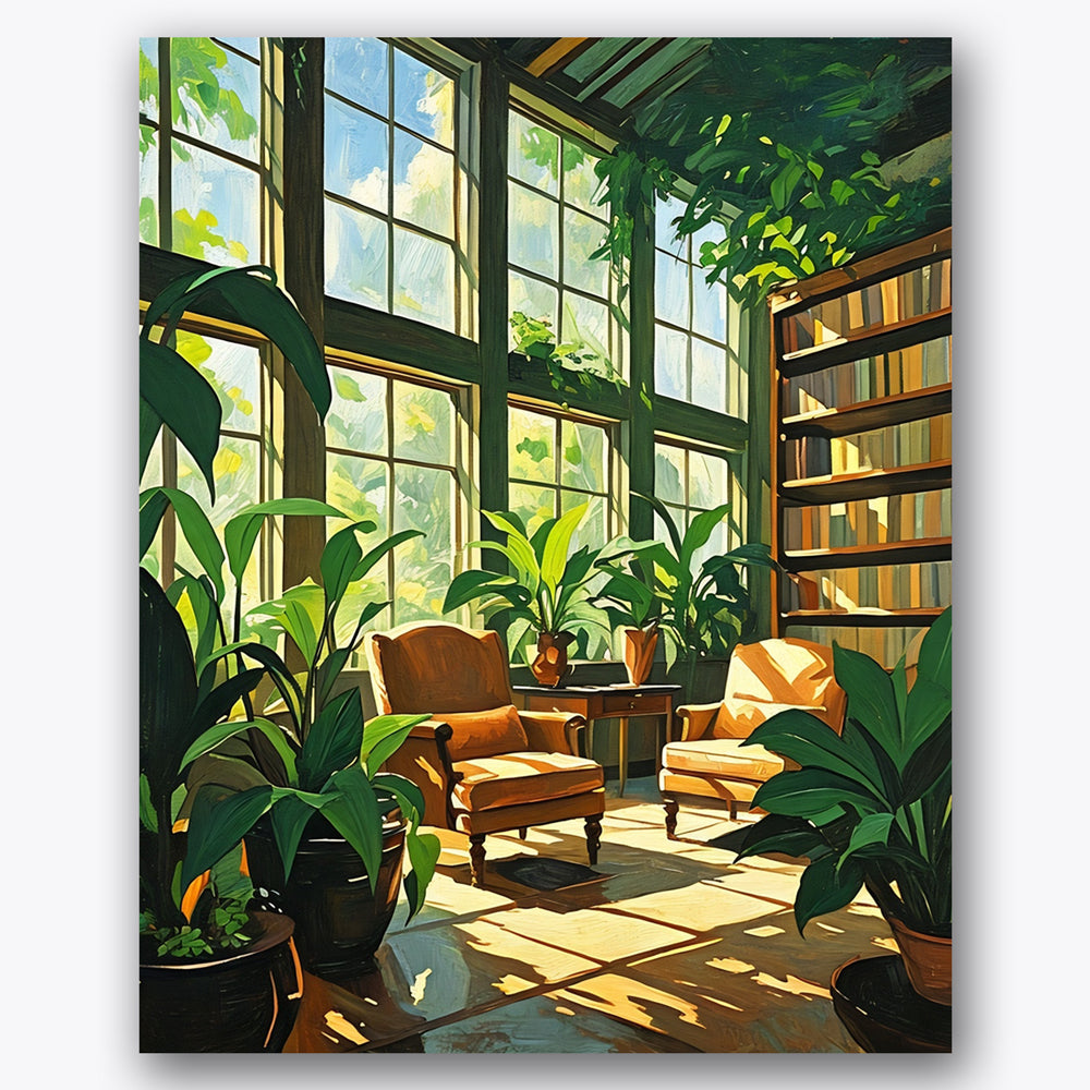 Serene Reading Haven Paint by Numbers Kit UdoPaints