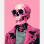 Shaded Skull Paint by Numbers Kit design preview showing the full artwork layout before painting