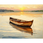 Solitary Drift Paint Paint by Numbers Kit design preview showing the full artwork layout before painting