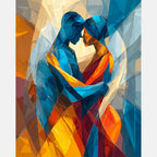 Soulmates Paint by Numbers Kit design preview showing the full artwork layout before painting