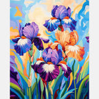 Spring Symphony Paint by Numbers Kit design preview showing the full artwork layout before painting