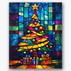 Stained-Glass Tree Paint by Numbers Kit UdoPaints