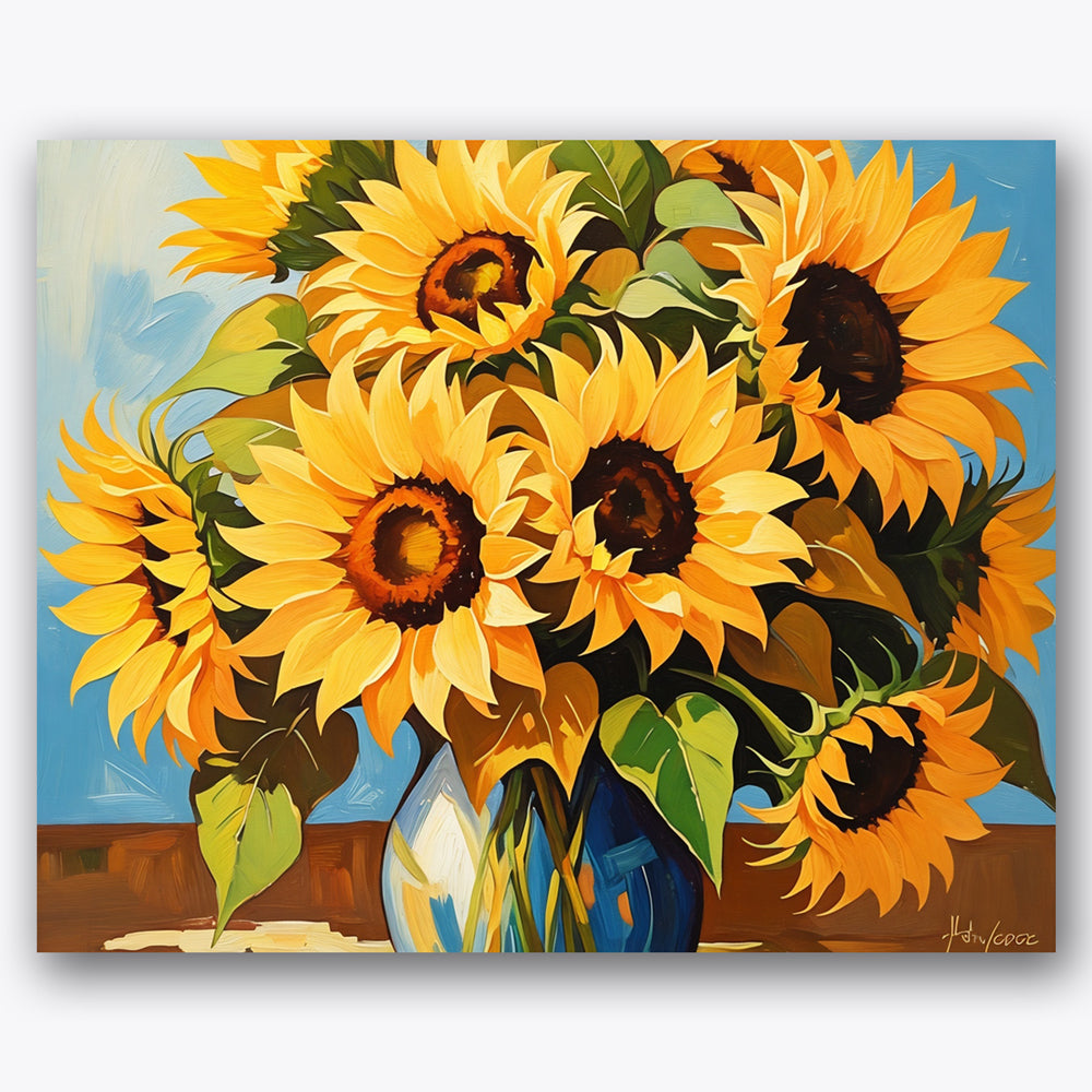 Sunflower Bliss Paint by Numbers Kit UdoPaints