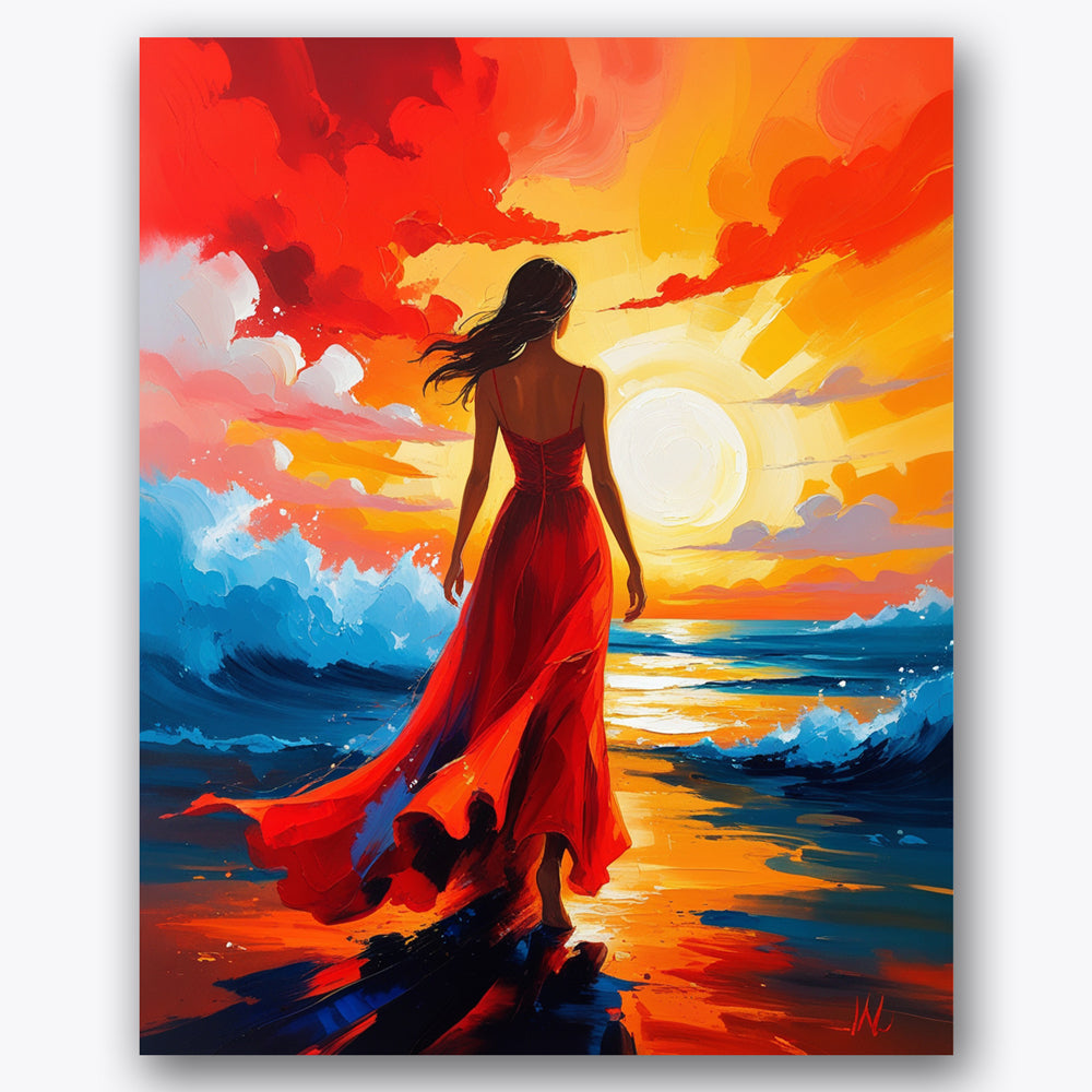 Sunset Elegance Paint by Numbers Kit UdoPaints