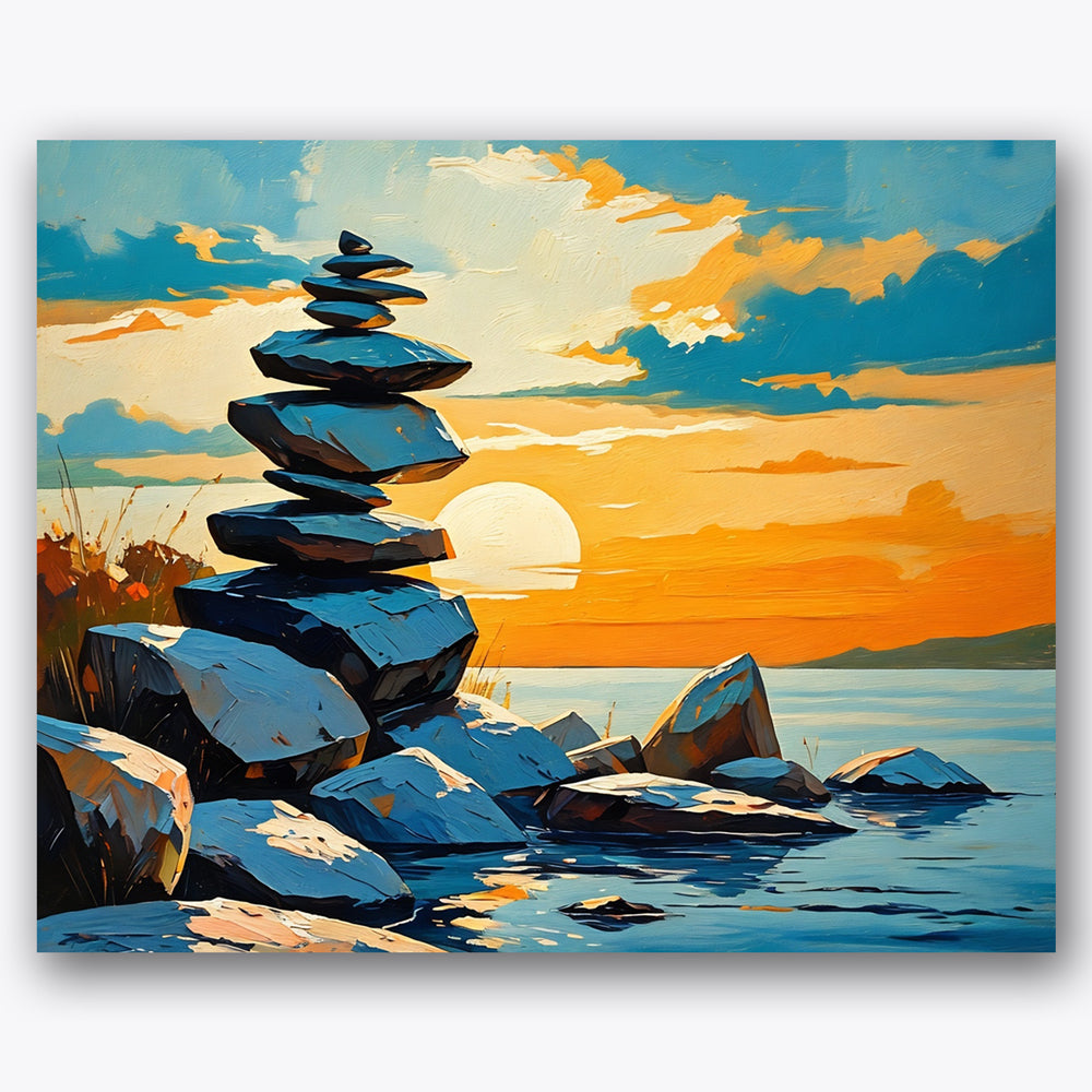 Sunset Harmony Paint by Numbers Kit UdoPaints