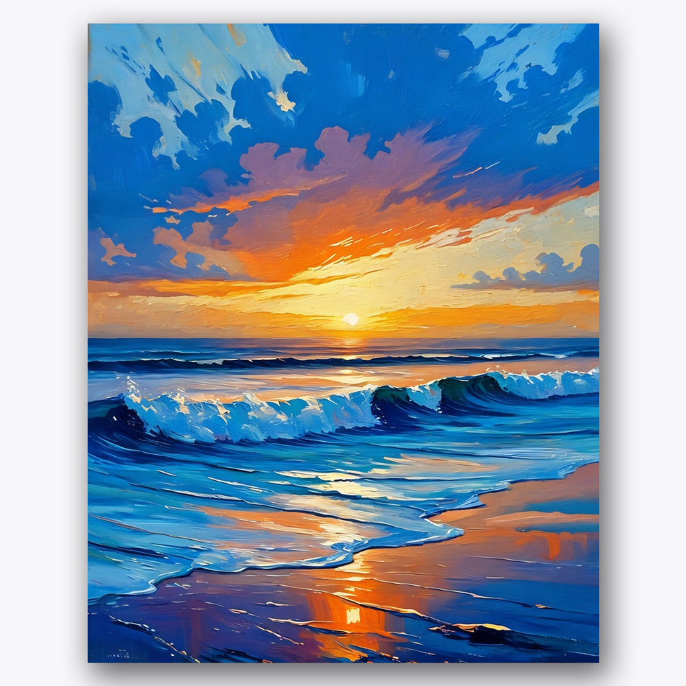 Sunset Serenity Paint by Numbers Kit UdoPaints