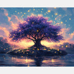 Tree of Life Paint by Numbers Kit design preview showing the full artwork layout before painting
