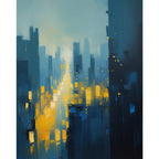 Urban Glow Paint by Numbers Kit design preview showing the full artwork layout before painting