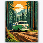 Van Adventure Paint by Numbers Kit UdoPaints