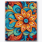 Vibrant Mandala Design Paint by Numbers Kit UdoPaints